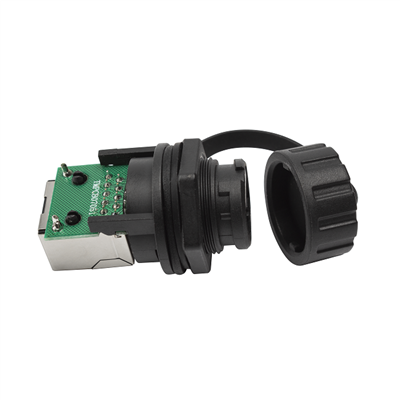 Vodootporna industrijska RDP serija 180 stepeni RJ48 10P10C ženski IP67 konektor adapter za vanjski most